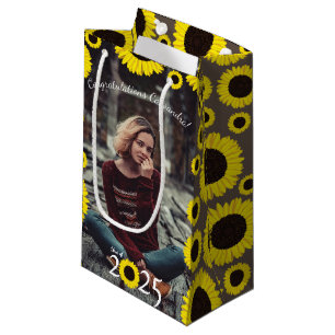 Sunflowers Country Graduation Party Small Gift Bag