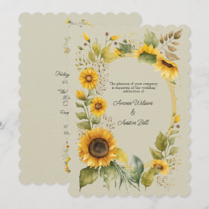 Sunflowers Country Style Wedding