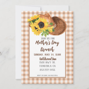 Sunflowers & Cowboy Hat Mother's Day Invites