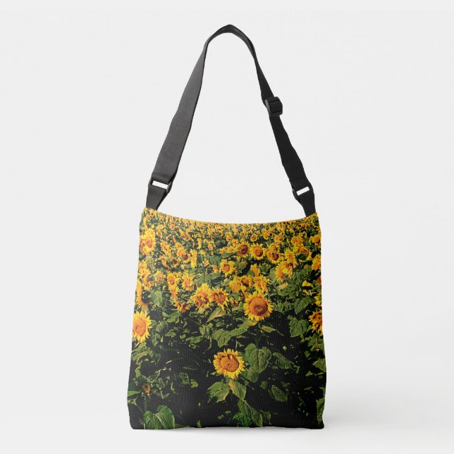 Sunflowers Crossbody Bag (Front)