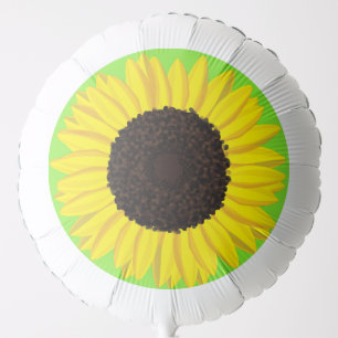 Sunflowers Cute 1st Birthday Mylar Balloon