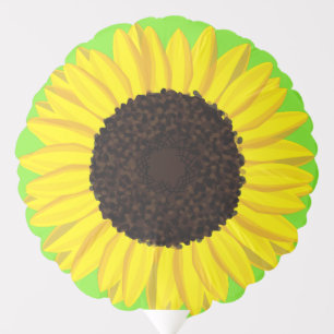 Sunflowers Cute 1st Birthday Mylar Balloon
