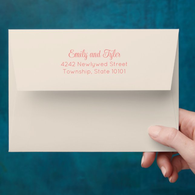 Sunflowers & Daisies Return Addressed Cream Envelope (Hand)
