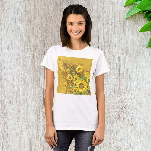 Sunflowers Design T_Shirt