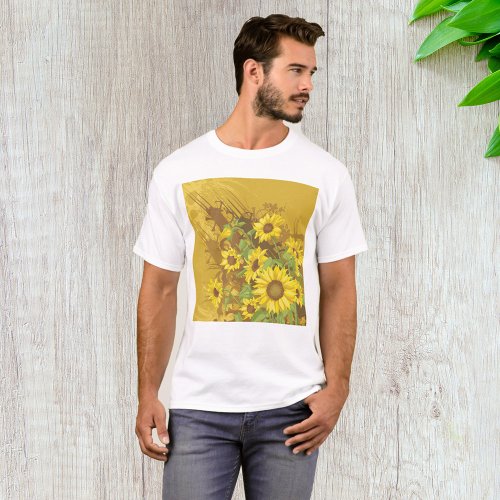 Sunflowers Design T_Shirt