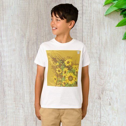 Sunflowers Design T_Shirt