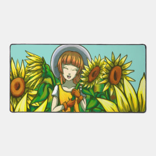 Sunflowers Desk Mat