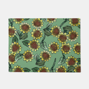 Sunflowers doormat