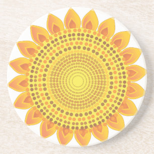 Sunflowers Drink Coaster