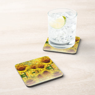 Sunflowers Drink Coaster