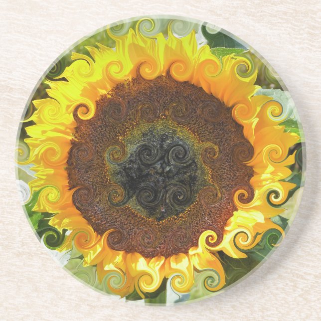 SUNFLOWERS DRINK COASTER (Front)
