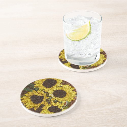 Sunflowers Drink Coaster