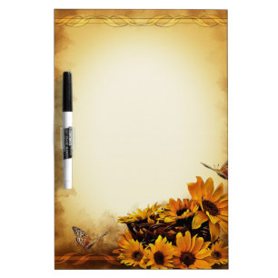 Sunflowers Dry Erase Board