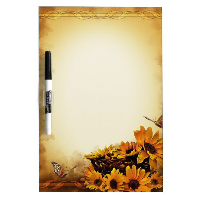 Sunflowers Dry Erase Board (Front)