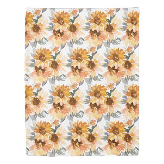 Sunflowers Duvet Cover (Front)