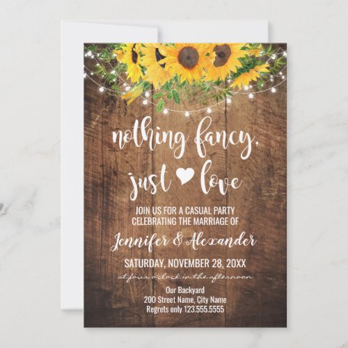 Sunflowers Elopement Wedding Celebration