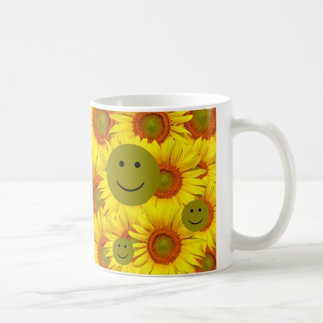 Sunflowers Face Mug (Right)