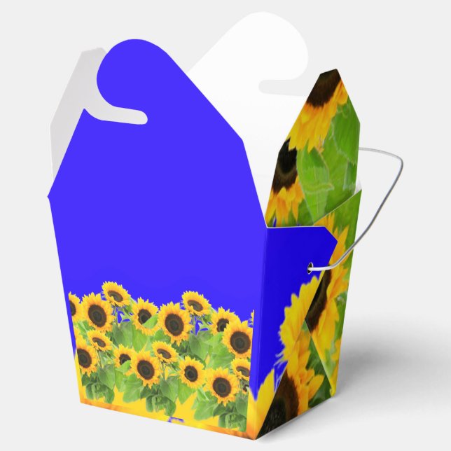 Sunflowers Favor Boxes (Opened)