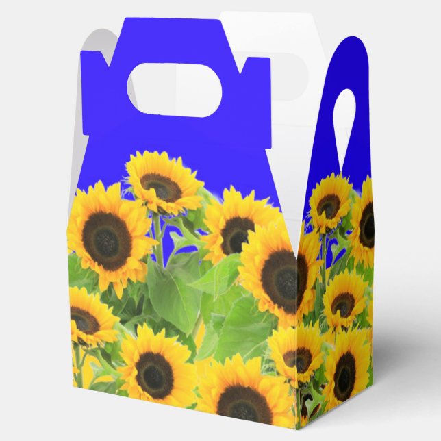 Sunflowers Favor or Gift Boxes (Opened)