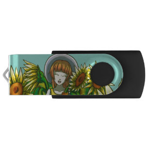 Sunflowers Flash Drive