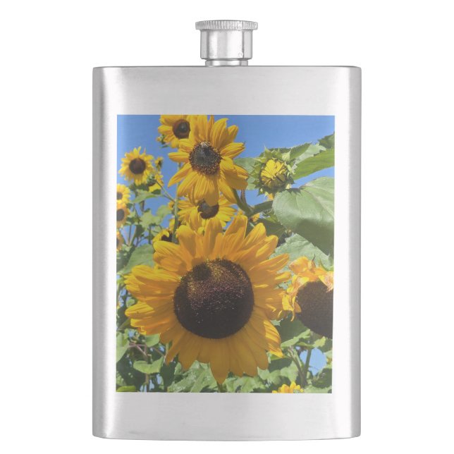 Sunflowers Flask (Front)