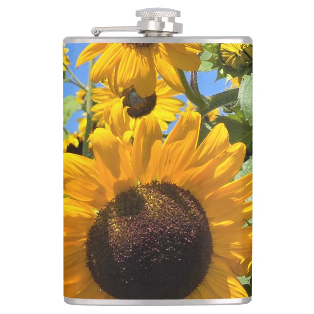Sunflowers Flask (Front)