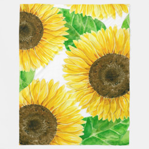 Sunflowers Fleece Blanket