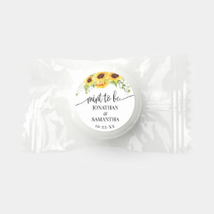 Sunflowers Floral Boho Chic Mint to Be Wedding Life Saver® Mints