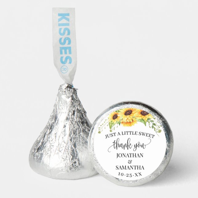 Sunflowers Floral Boho Chic Wedding Sweet Favor (Front)