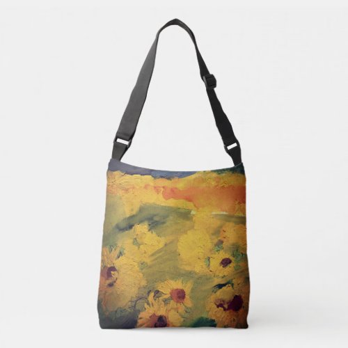 Sunflowers Floral Painting  Tote
