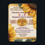 Sunflowers floral wedding magnet<br><div class="desc">Customize to suit your event.</div>