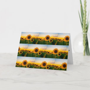 SUNFLOWERS FOR ****FRIEND'S BIRTHDAY**** CARD