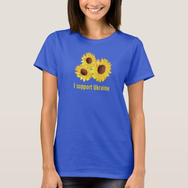 Sunflowers for Ukraine Design TeeShirt T-Shirt