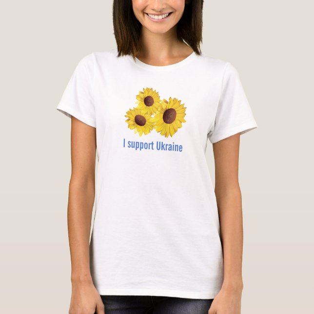 Sunflowers for Ukraine Design TeeShirt T-Shirt (Front)