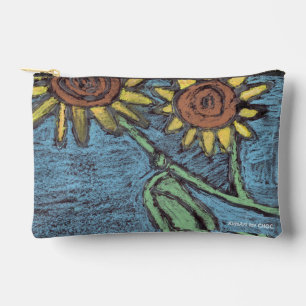 Sunflowers Forever - Kids Art for CHOC Accessory Pouch
