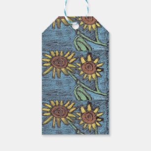 Sunflowers Forever - Kids Art for CHOC Gift Tags