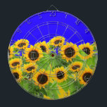 Sunflowers - Freedom Ukraine - Peace Dart Board<br><div class="desc">Sunflowers - Freedom Ukraine Peace Ukrainian Flag - Support Independence Together - Victory !  You can transfer to 1000  Zazzle products.  Resize and move or remove and add elements / text with customization tool. Add Your Special Text !</div>