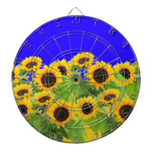 Sunflowers - Freedom Ukraine - Peace Dart Board