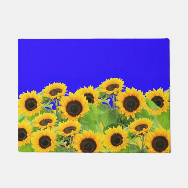 Sunflowers - Freedom Ukraine - Peace  Doormat (Front)