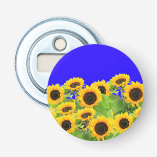 Sunflowers - Freedom Ukraine Peace Ukrainian Flag  Bottle Opener