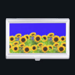Sunflowers - Freedom Ukraine Peace Ukrainian Flag  Business Card Case<br><div class="desc">Sunflowers - Freedom Ukraine Peace Ukrainian Flag - Support Independence Together - Victory ! Let's make the world a better place - everybody together ! A better world begins - depends - needs YOU too ! You can transfer to 1000 Zazzle products. Resize and move or remove and add elements...</div>