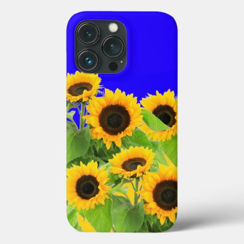 Sunflowers _ Freedom Ukraine Peace Ukrainian Flag  iPhone 13 Pro Case
