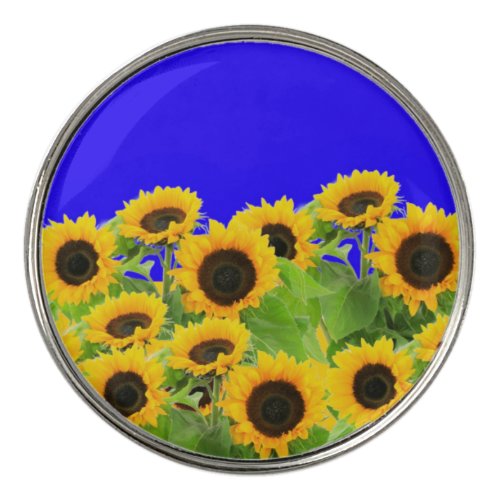 Sunflowers _ Freedom Ukraine Peace Ukrainian Flag  Golf Ball Marker