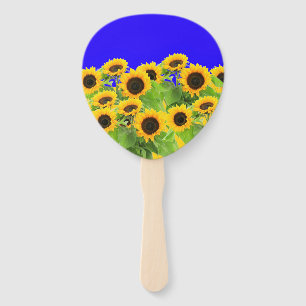 Sunflowers - Freedom Ukraine Peace Ukrainian Flag Hand Fan