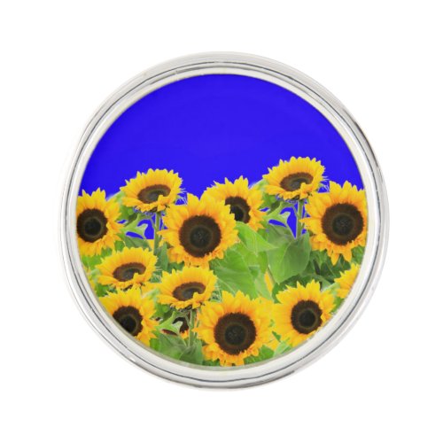 Sunflowers _ Freedom Ukraine Peace Ukrainian Flag  Lapel Pin
