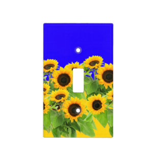 Sunflowers - Freedom Ukraine Peace Ukrainian Flag Light Switch Cover