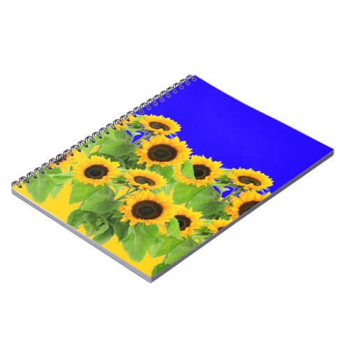 Sunflowers _ Freedom Ukraine Peace Ukrainian Flag  Notebook