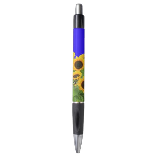 Sunflowers _ Freedom Ukraine Peace Ukrainian Flag  Pen