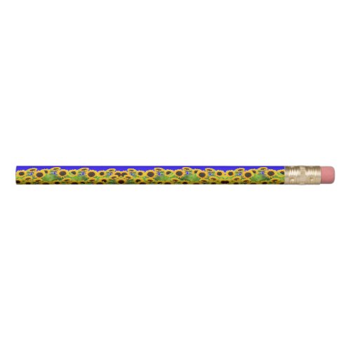 Sunflowers _ Freedom Ukraine Peace Ukrainian Flag  Pencil