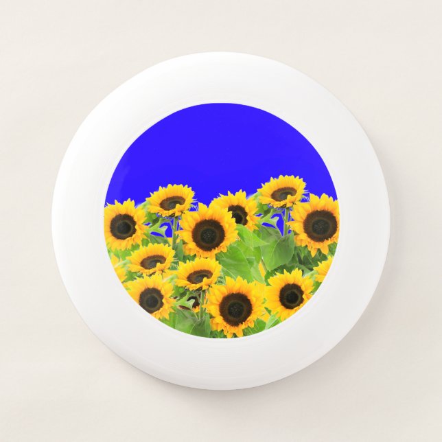 Sunflowers Frisbee Ukrainian Flag Colors (Front)
